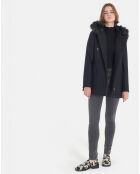Manteau en Laine mélangée Gabie marine