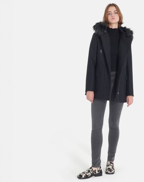 Manteau en Laine mélangée Gabie marine