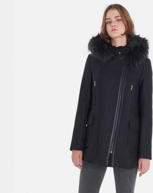 Manteau en Laine mélangée Gabie marine