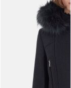 Manteau en Laine mélangée Gabie marine