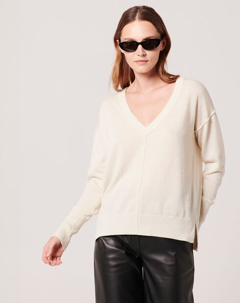 Pull Pucci beige doré