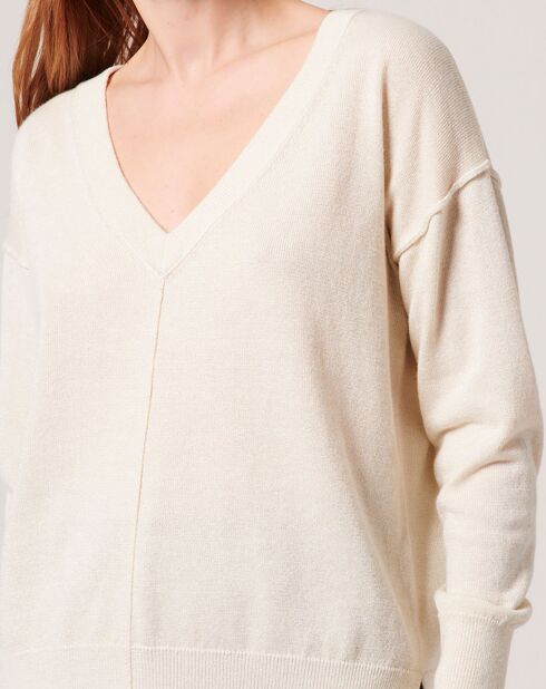 Pull Pucci beige doré
