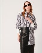 Chemise Cedrick rayée noire