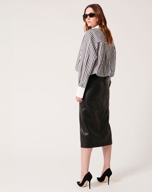 Chemise Cedrick rayée noire