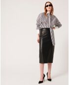 Chemise Cedrick rayée noire