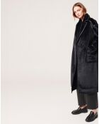 Manteau en fausse fourrure Monranda marine