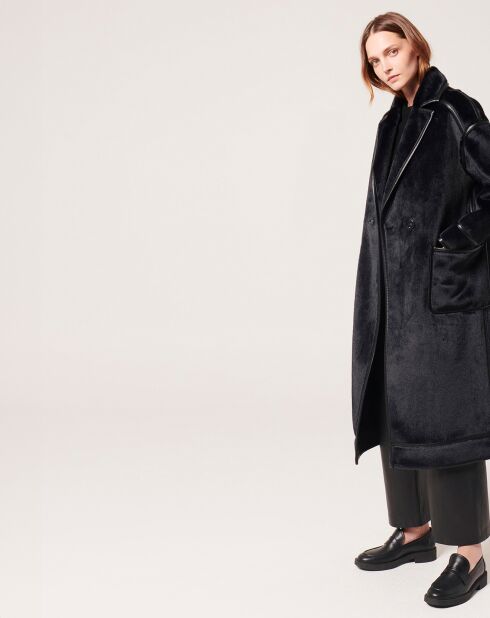Manteau en fausse fourrure Monranda marine