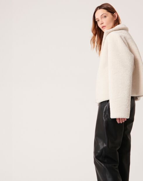 Manteau en fausse fourrure Miamia écru