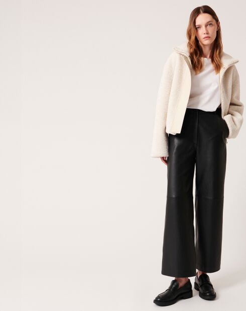 Manteau en fausse fourrure Miamia écru