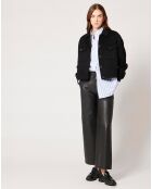 Manteau en Laine mélangée Mona noir