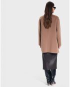 Manteau en Laine mélangée Manoa camel
