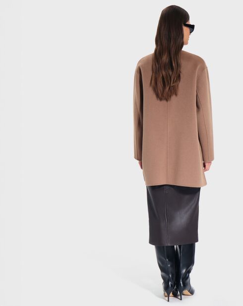 Manteau en Laine mélangée Manoa camel