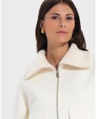 Veste en Laine mélangée Vivienna écrue