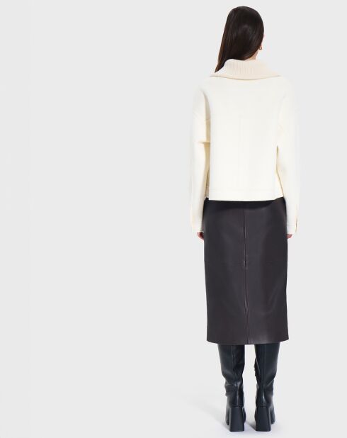 Veste en Laine mélangée Vivienna écrue