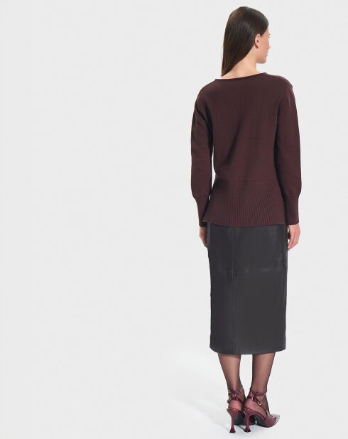 Pull en Laine & Coton Nalani chocolat