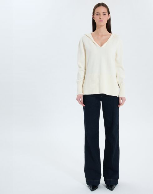 Pull en Laine & Coton Novalie écru