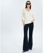 Pull en Laine & Coton Novalie écru