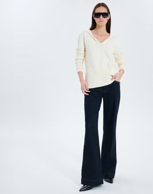 Pull en Laine & Coton Novalie écru