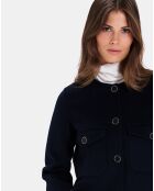 Blouson en Double face Laine mélangée Volia nocturne