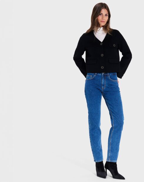 Blouson en Laine mélangée Vio noir