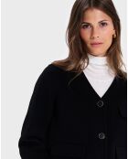 Blouson en Laine mélangée Vio noir