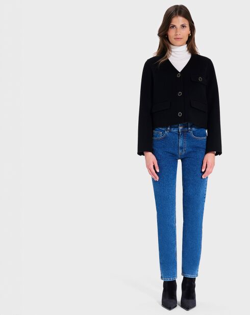 Blouson en Laine mélangée Vio noir