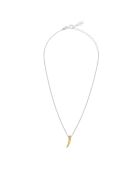 Collier Argent Rhodié et Doré Corne