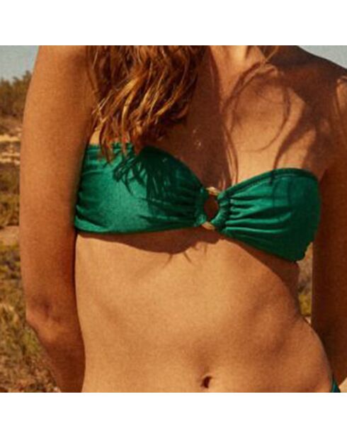 Haut de maillot de bain Anna vert émeraude