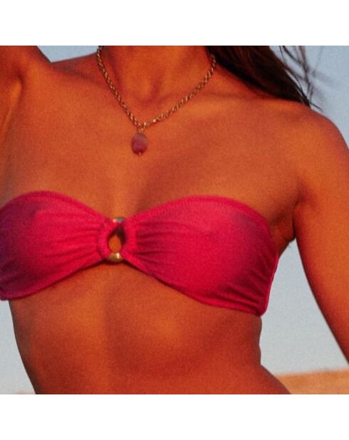 Haut de maillot de bain Anna magenta