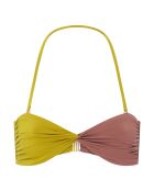 Haut de maillot de bain Charly noué bicolore vert pistache