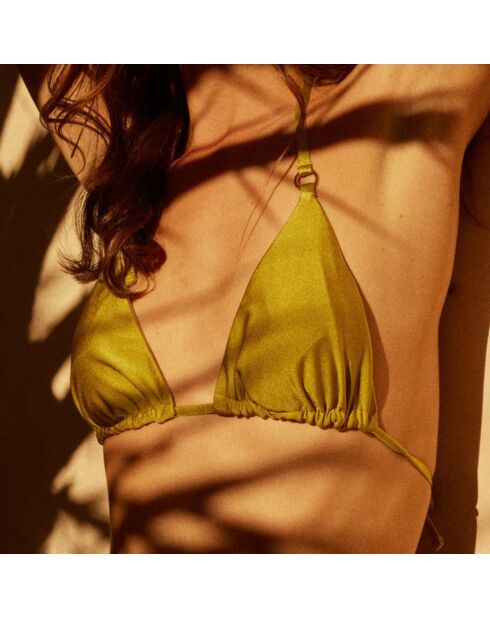 Haut de maillot de bain Fanny réversible écru