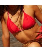 Haut de maillot de bain Fanny réversible rose fuschia