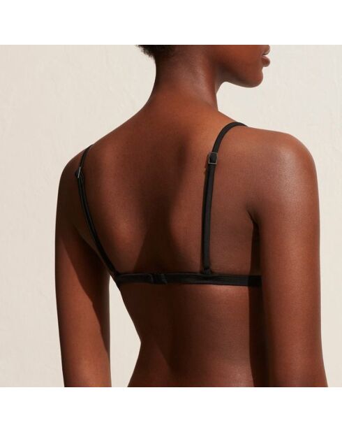 Haut de maillot de bain triangle noir