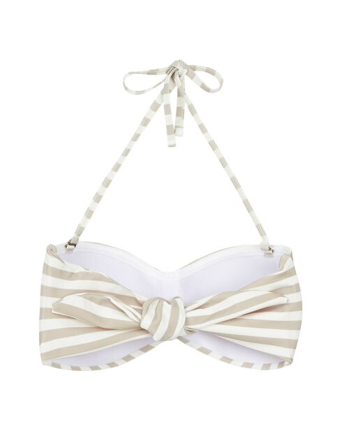 Haut de maillot de bain bandeau gris