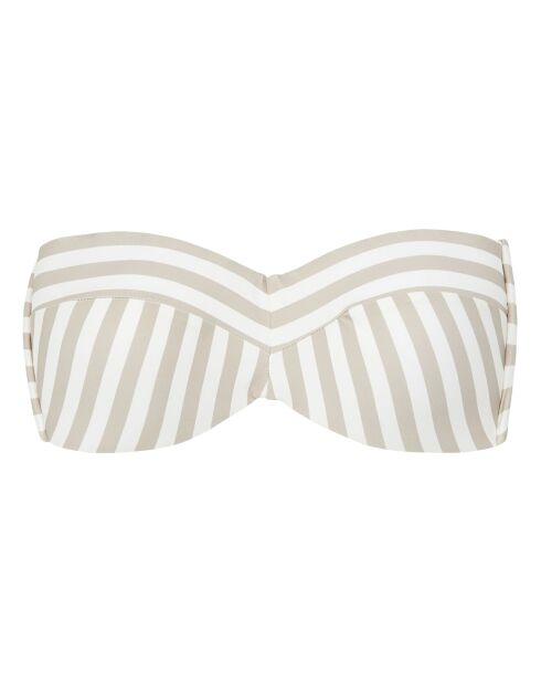 Haut de maillot de bain bandeau gris