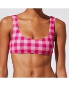 Haut de maillot de bain Elle réversible rose