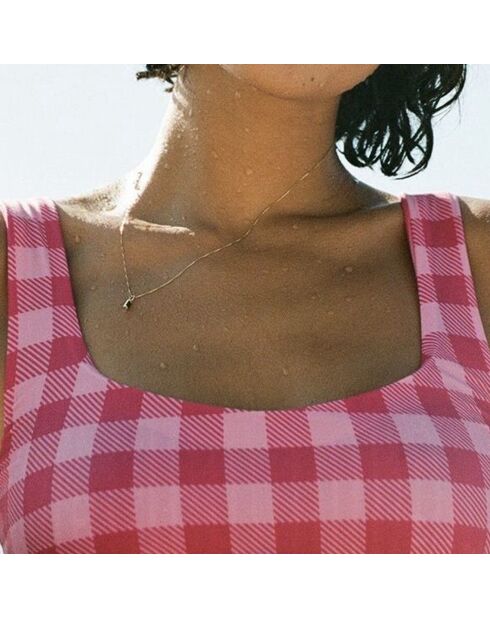 Haut de maillot de bain Elle réversible rose