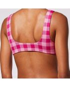 Haut de maillot de bain Elle réversible rose