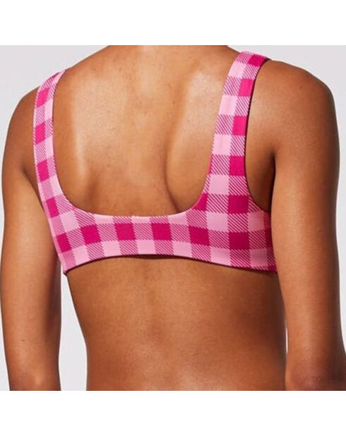 Haut de maillot de bain Elle réversible rose