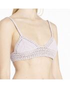 Haut de maillot de bain Babydoll Crochet lilas