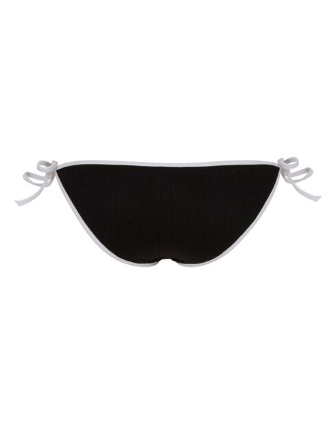 Bas de maillot de bain côtelé L'intemporelle noir