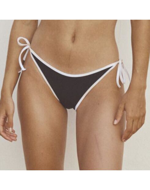 Bas de maillot de bain côtelé L'intemporelle noir