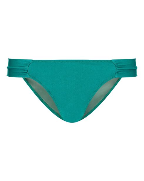 Bas de maillot de bain Anna drapé vert émeraude