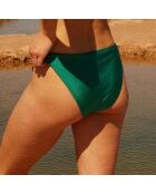 Bas de maillot de bain Anna drapé vert émeraude