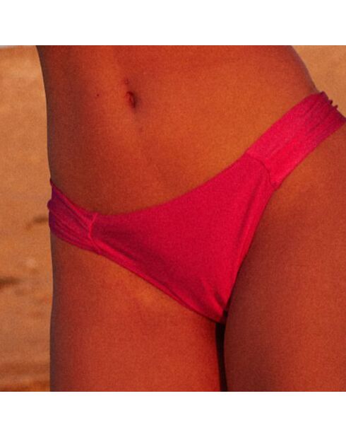 Bas de maillot de bain Anna drapé magenta