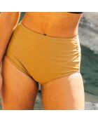 Bas de maillot de bain Bik taille haute brun kaki