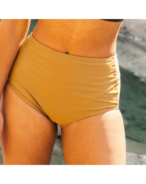 Bas de maillot de bain Bik taille haute brun kaki