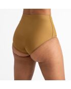 Bas de maillot de bain Bik taille haute brun kaki