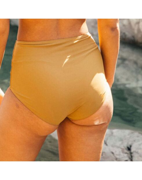 Bas de maillot de bain Bik taille haute brun kaki