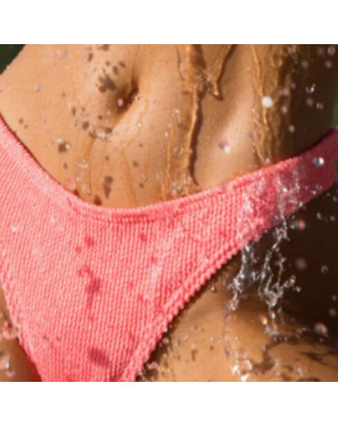 Bas de maillot de bain Crinkle corail